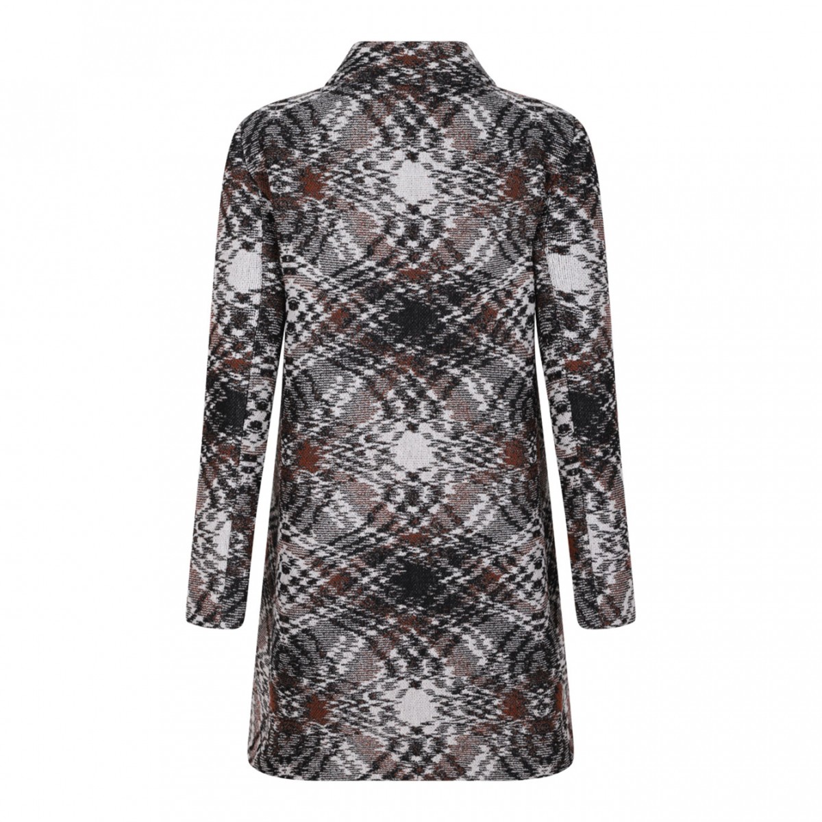 Patterned Button Coat