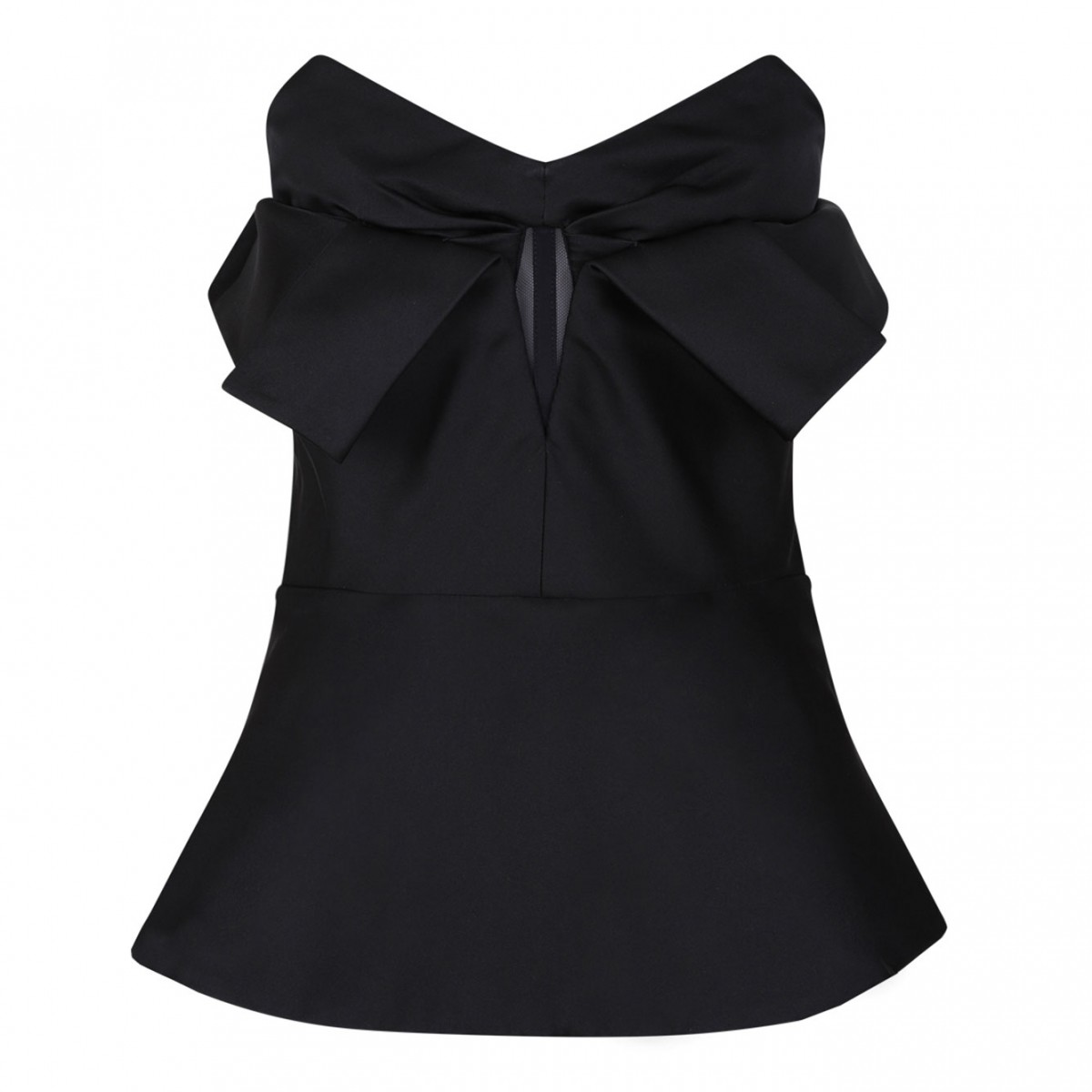 Black Strapless Corset Top