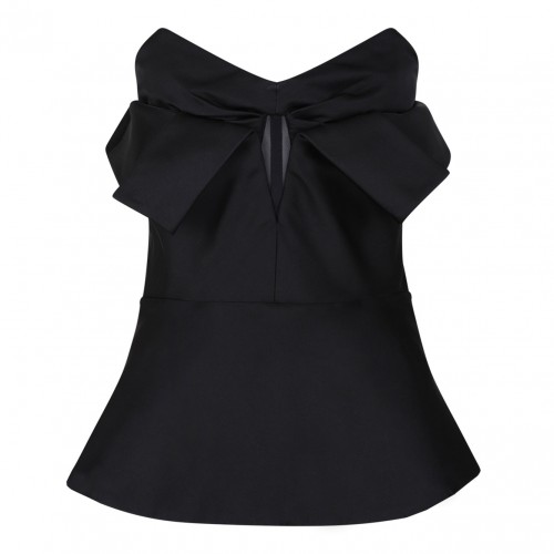 Black Strapless Corset Top