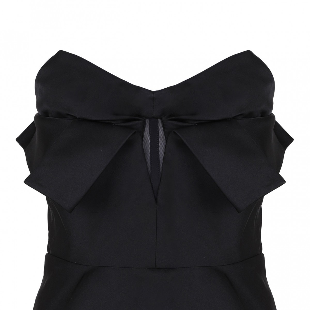 Black Strapless Corset Top