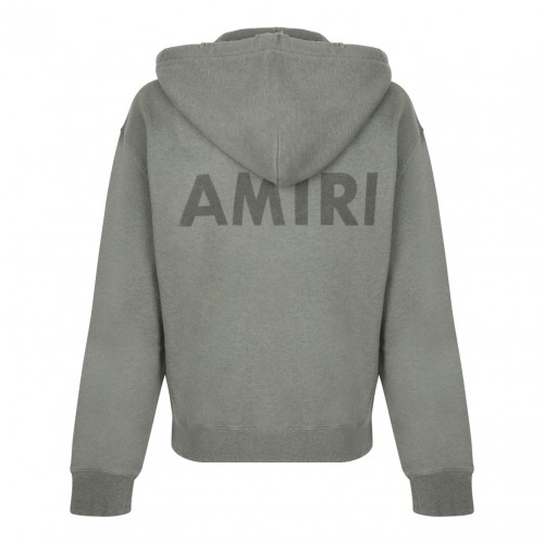 Olive Green Logo Detail Frayed Hem Hoodie