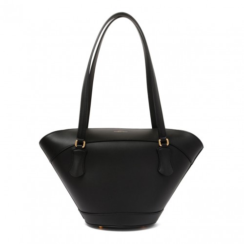 Black Coffa Capri Leather Shoulder Bag