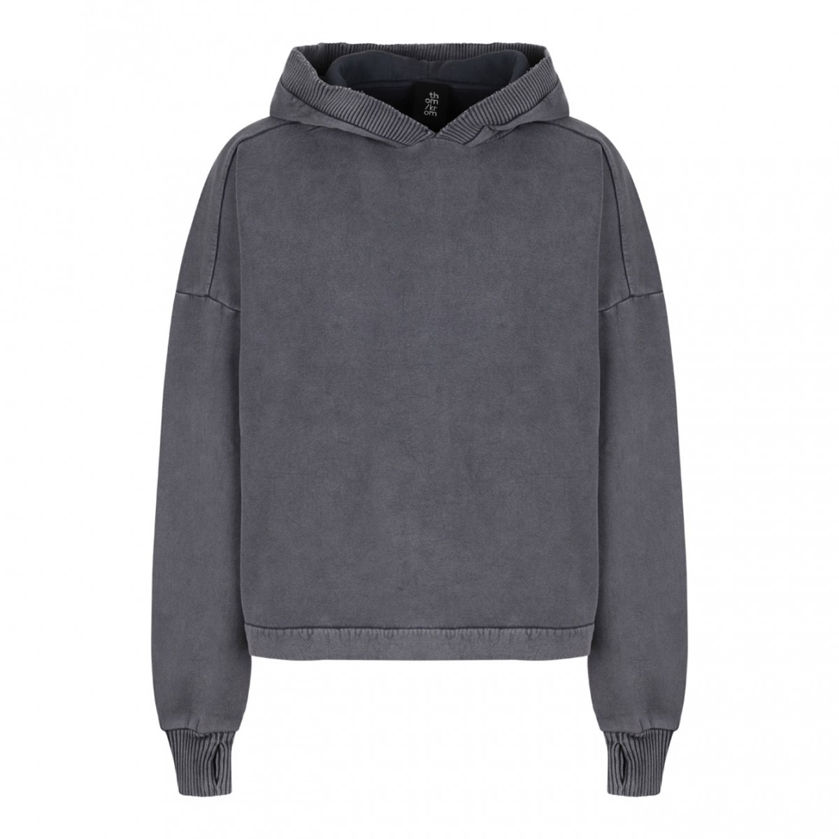 Used Grey Cotton Hoodie