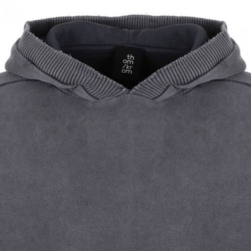 Used Grey Cotton Hoodie