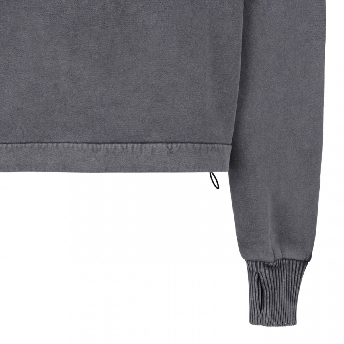 Used Grey Cotton Hoodie