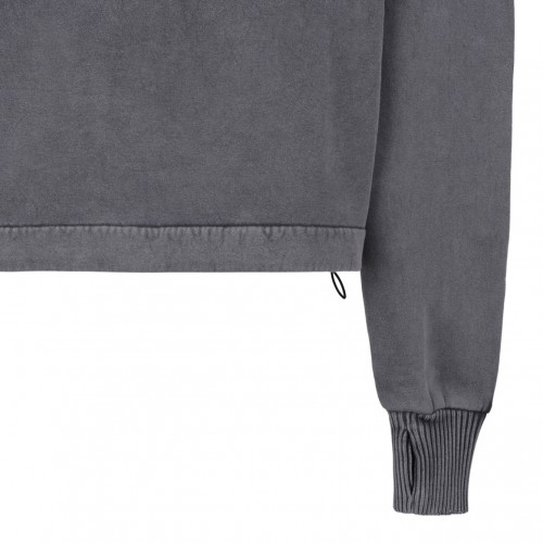 Used Grey Cotton Hoodie