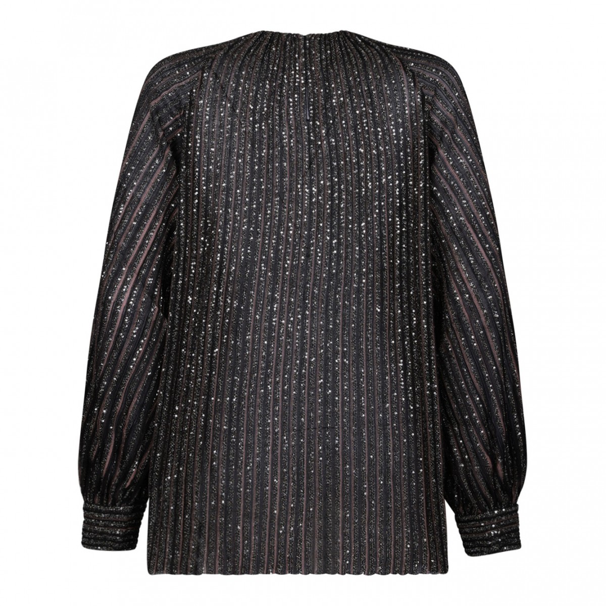 Multicolour Sequin Striped Blouse