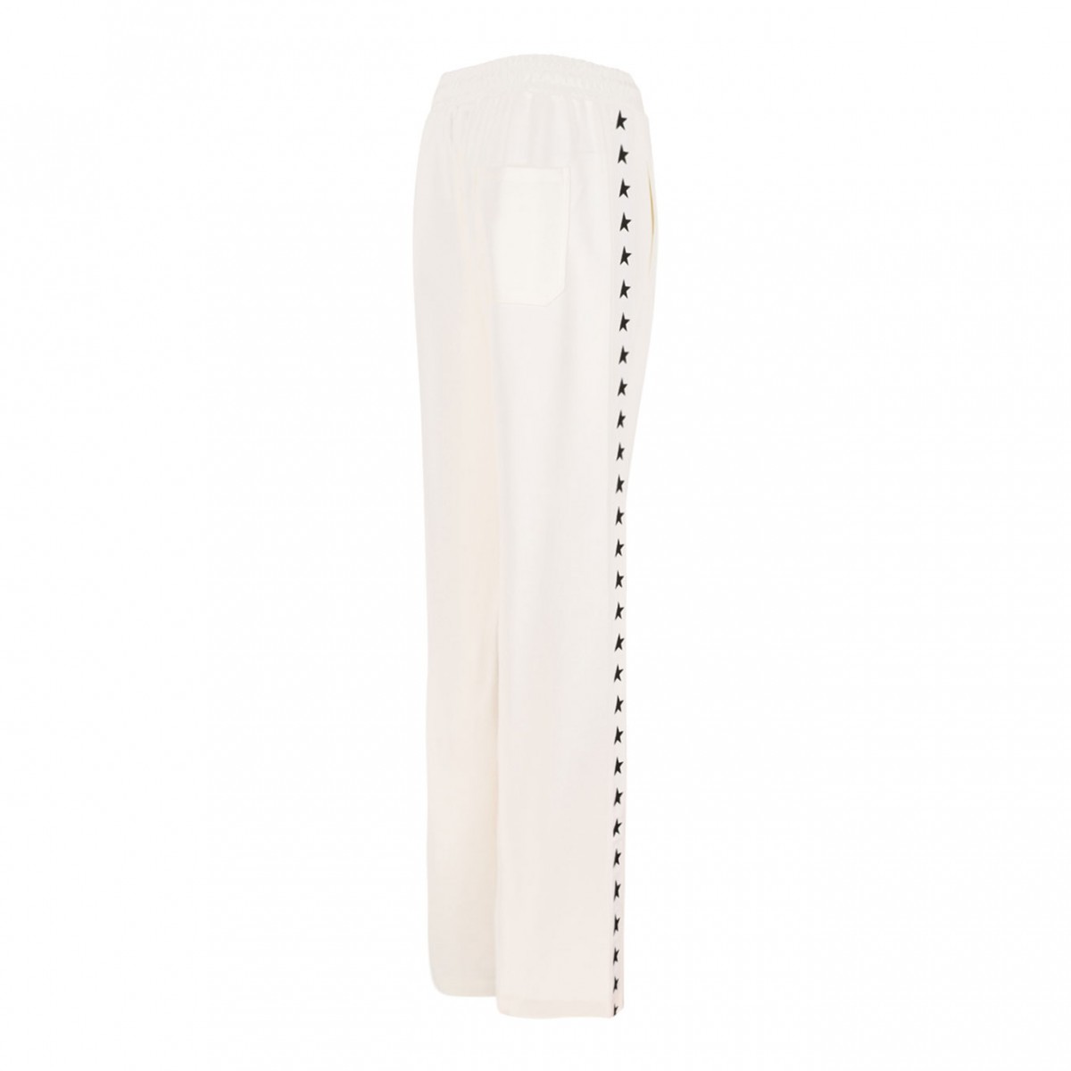 Ivory White Dorotea Star Track Pants