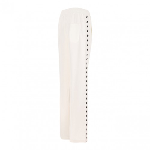 Ivory White Dorotea Star Track Pants