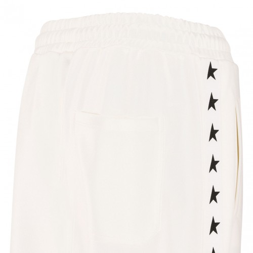 Ivory White Dorotea Star Track Pants
