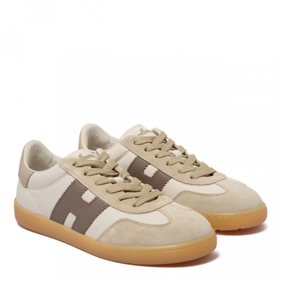 White and Multicolour Cool Panelled Sneakers