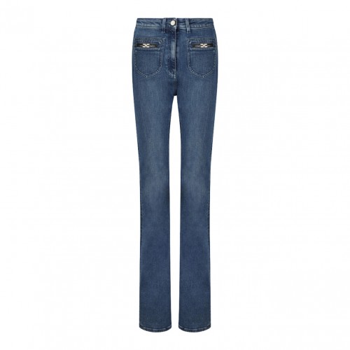Blue Flared Jeans