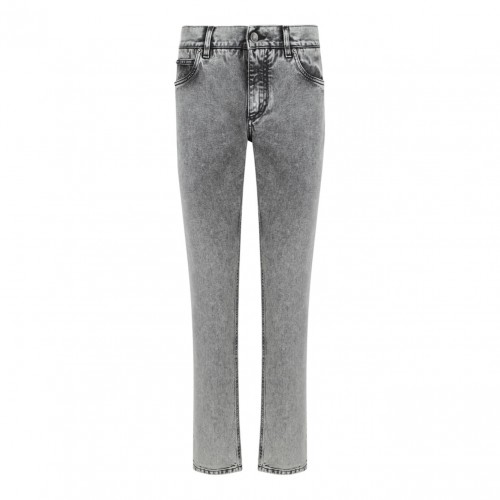 Grey Acid Wash Jeans