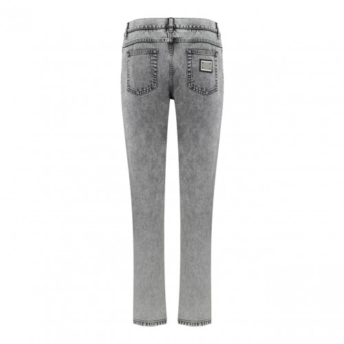 Grey Acid Wash Jeans 2