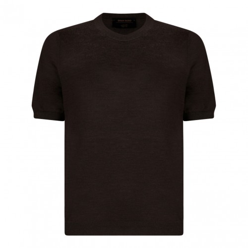 Brown Knitwear T-Shirt
