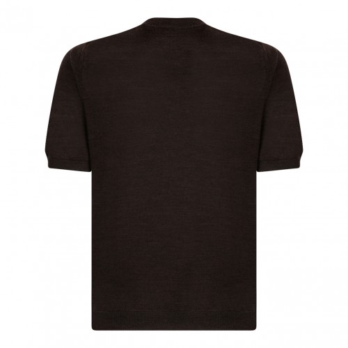 Brown Knitwear T-Shirt