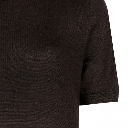 Brown Knitwear T-Shirt
