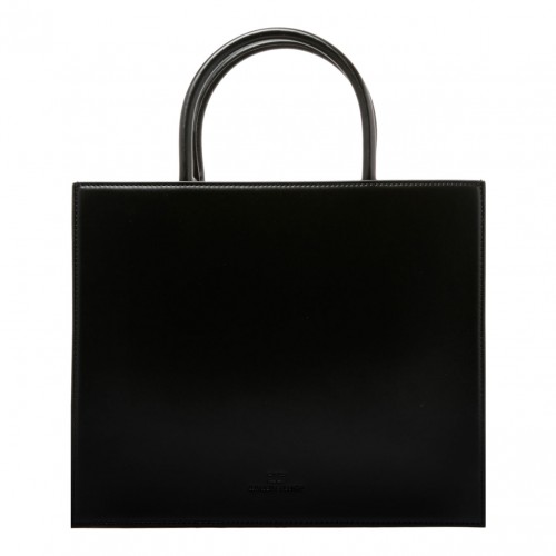 Black Logo Plaque Tote Bag 2