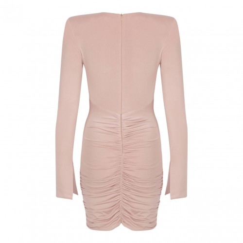 Nude Crystal Embellished Mini Dress 2