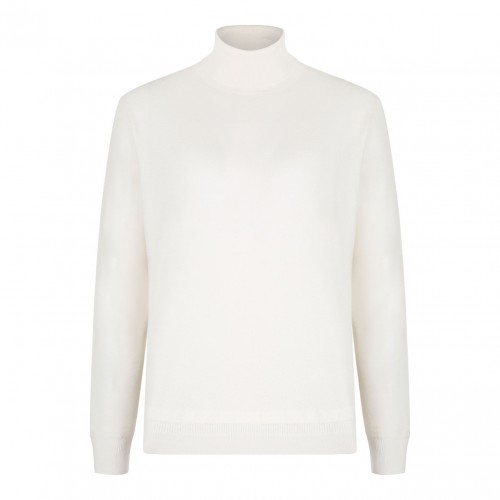 White High Neck Sweater