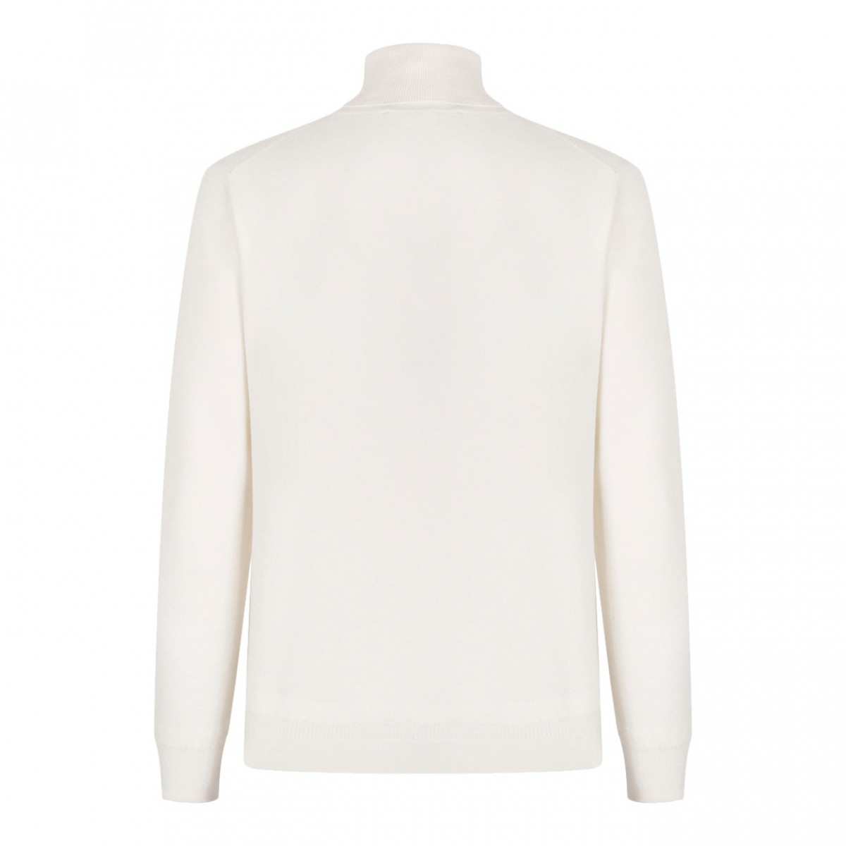 White High Neck Sweater