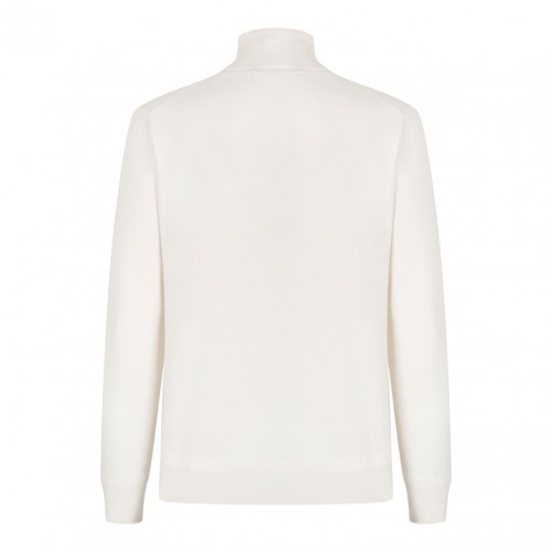 White High Neck Sweater