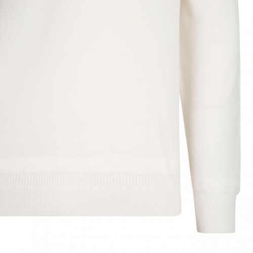 White High Neck Sweater