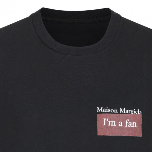 Charcoal Slogan Print T-Shirt