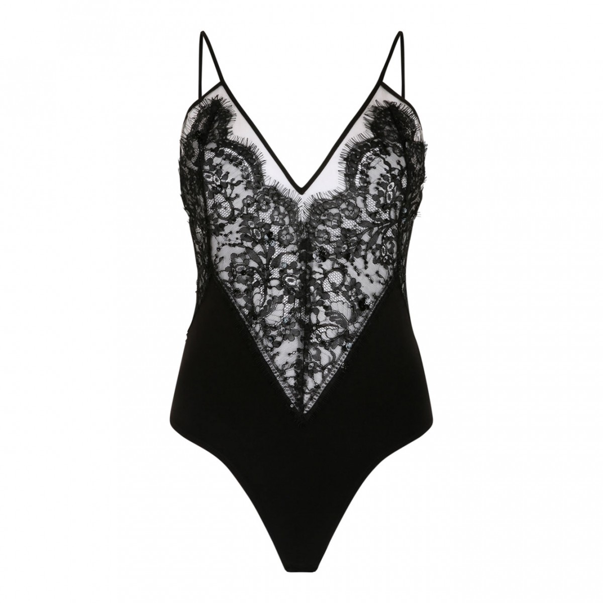 Black Lace Embellished Body