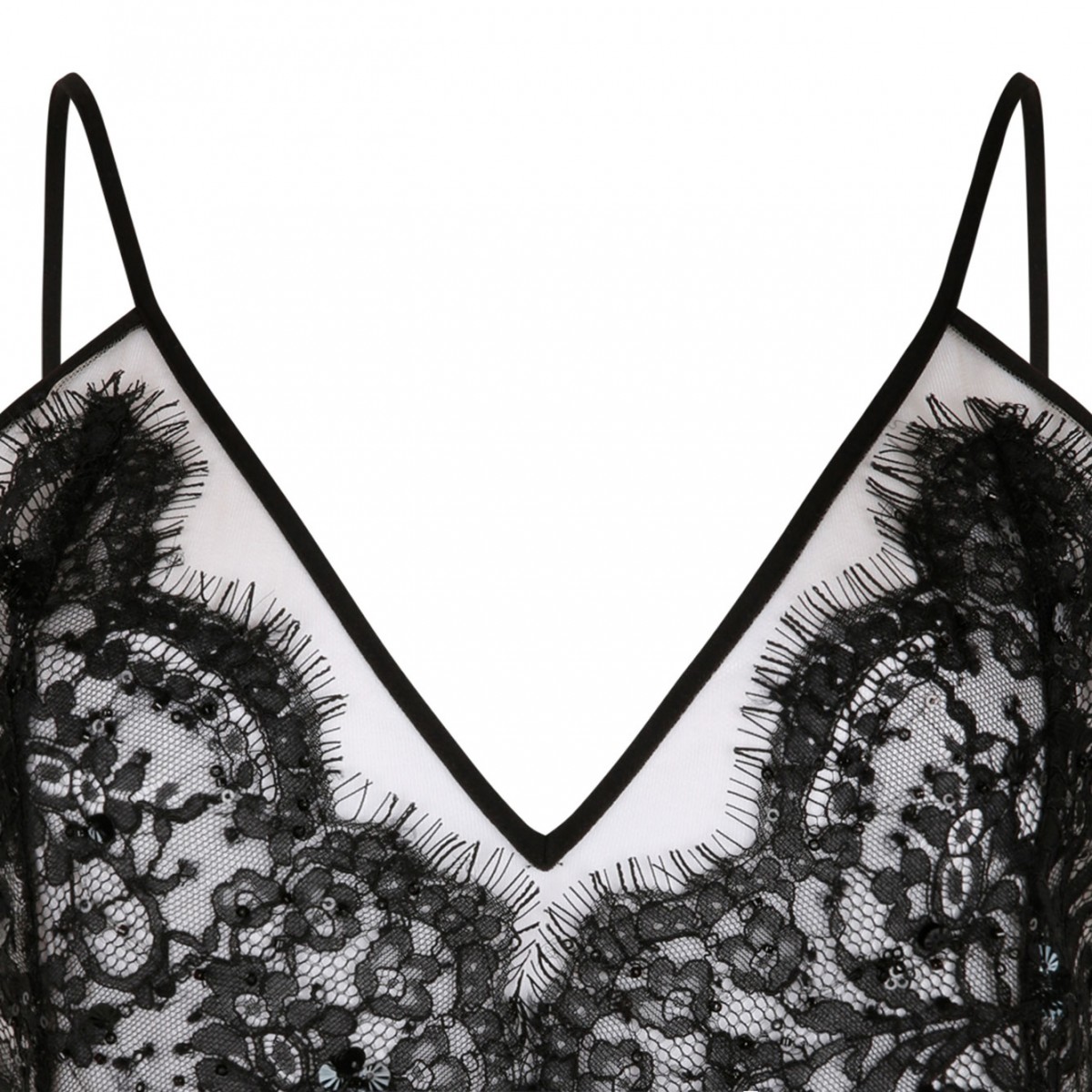 Black Lace Embellished Body