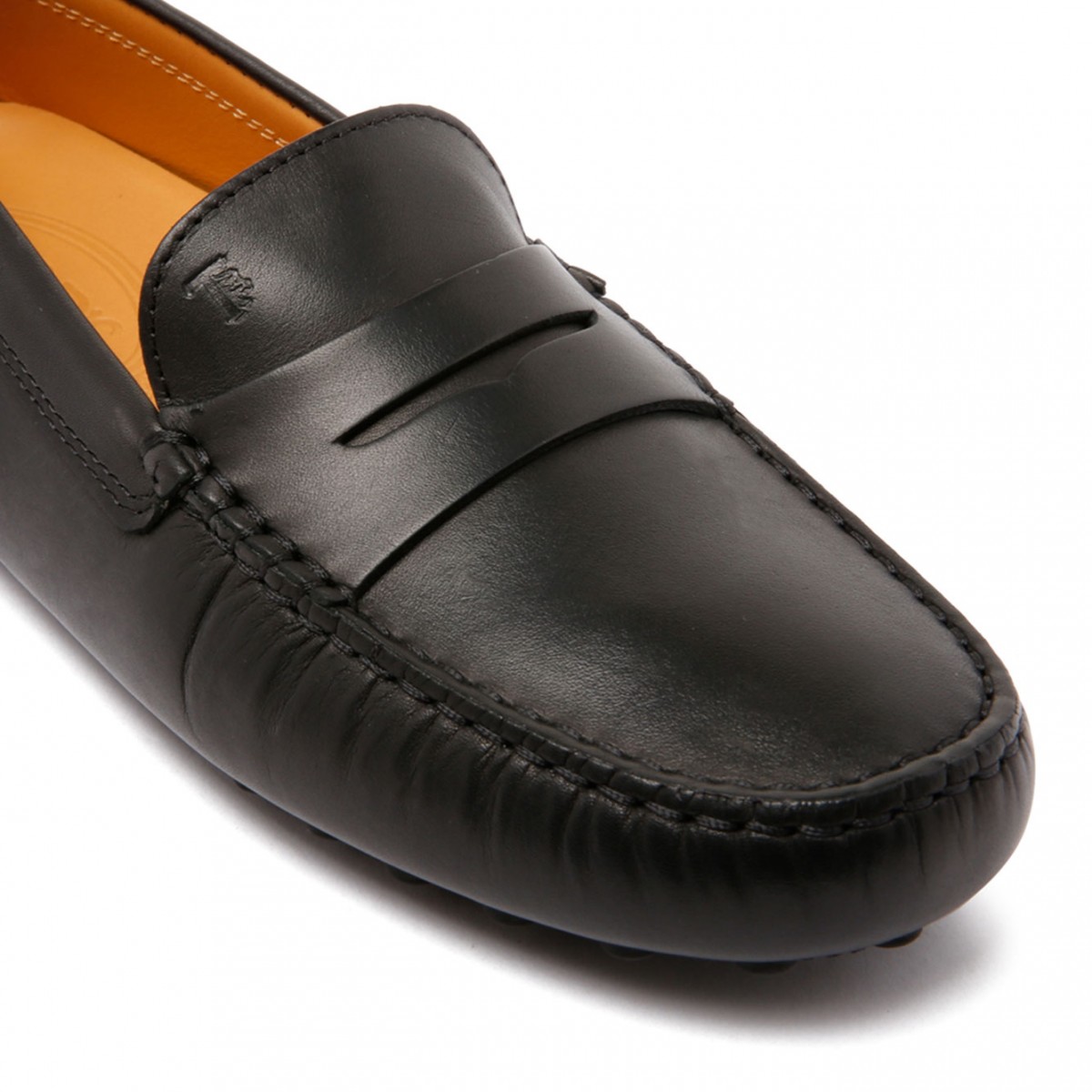 Black Logo Detail Driving Loafers