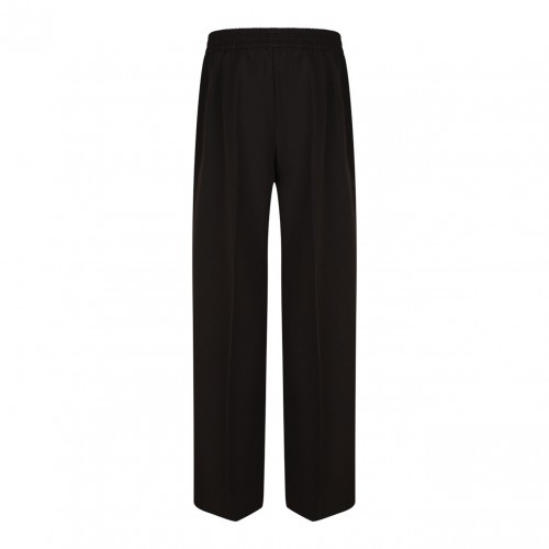 Brown Wool Garbadine Trousers