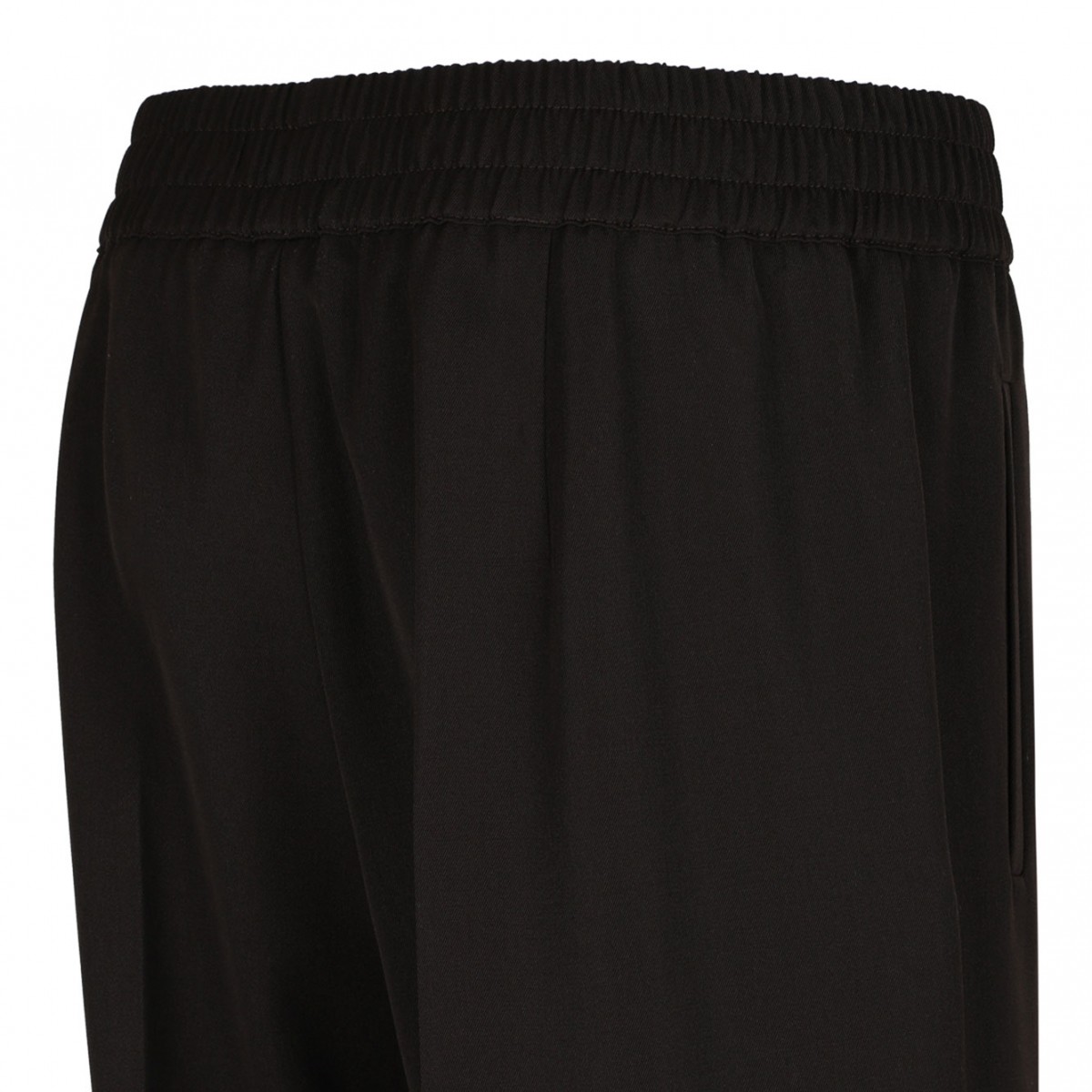 Brown Wool Garbadine Trousers