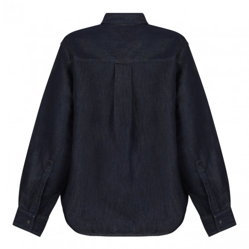 Dark Blue Denim Shirt