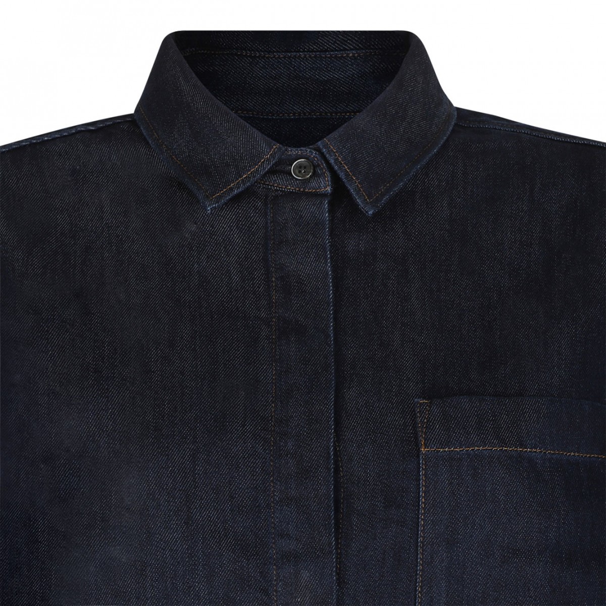 Dark Blue Denim Shirt