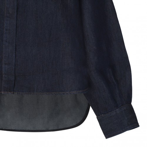 Dark Blue Denim Shirt