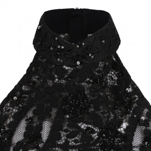 Black Sequin Embellished Halter-Neck Maxi Dress