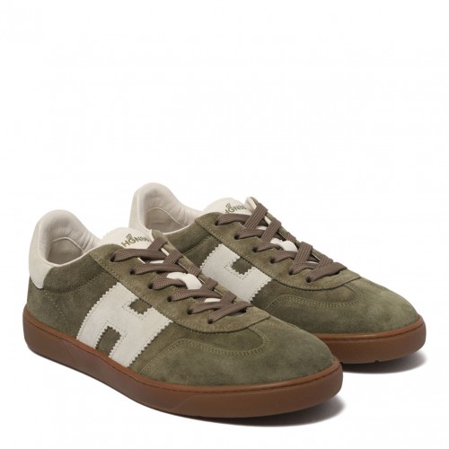 Dark Green Cool Suede Sneakers 2