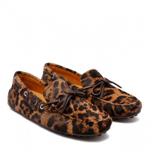 Brown Leopard Print Loafers 2