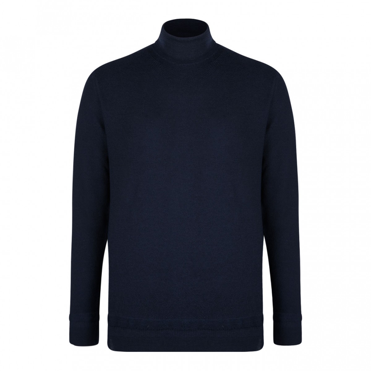 Navy Blue High Neck Sweater