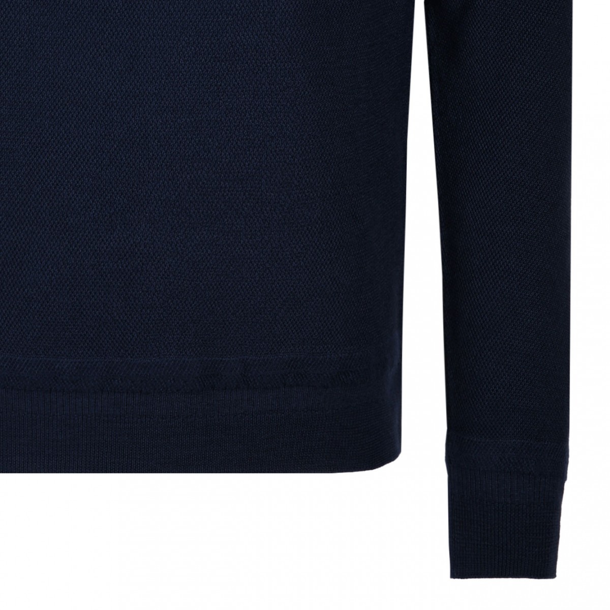 Navy Blue High Neck Sweater