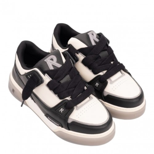 Black and Vintage White Studio Sneakers 2