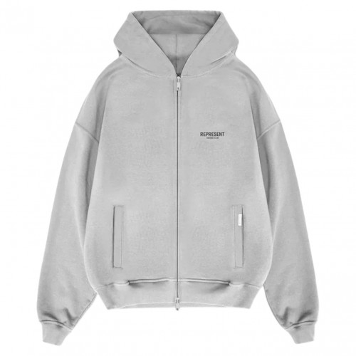 Ash Grey Owners Club Zip Hoodie