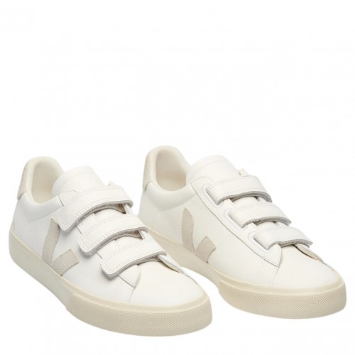 White Recife Leather Sneakers 2