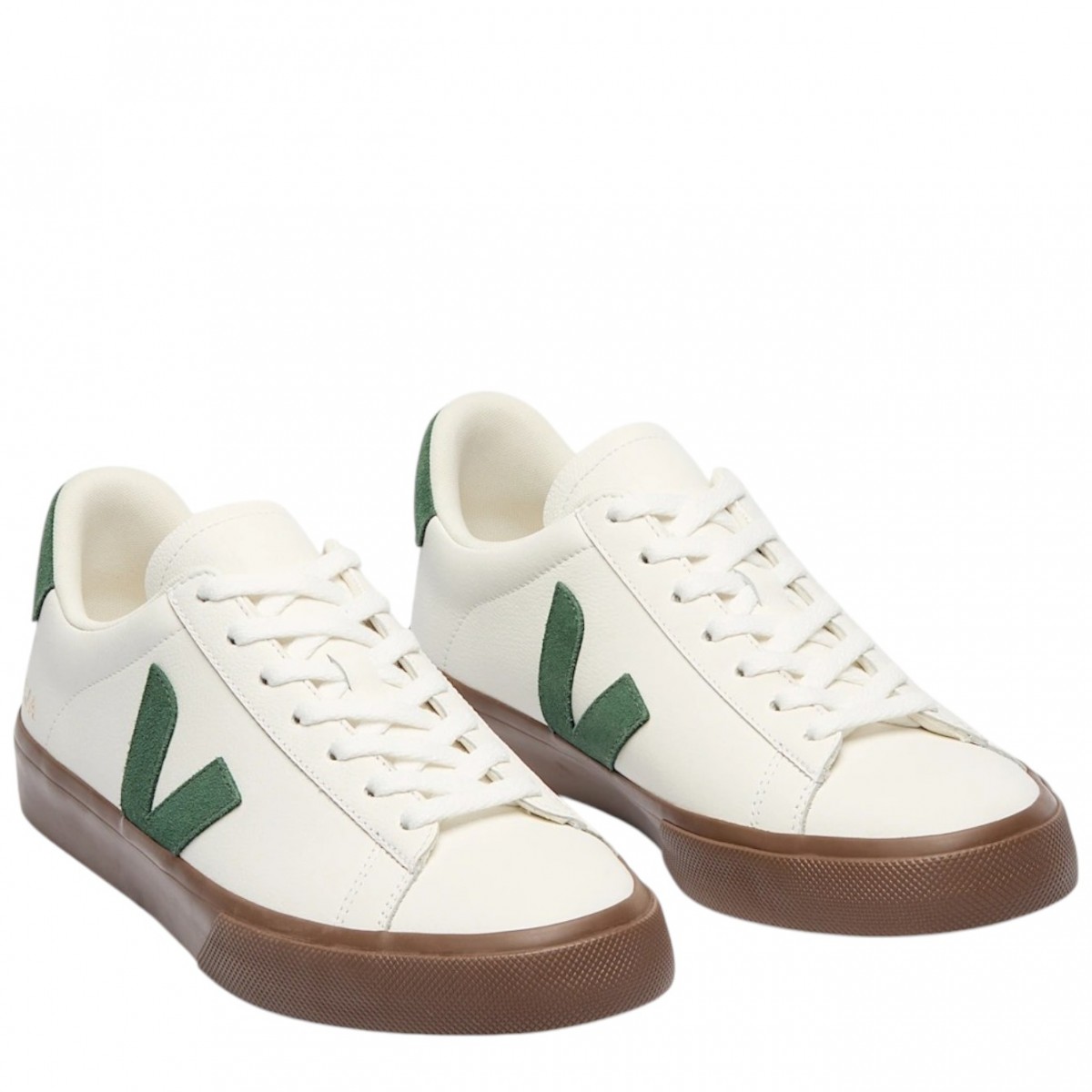 White and Cyprus Campo Leather Sneakers