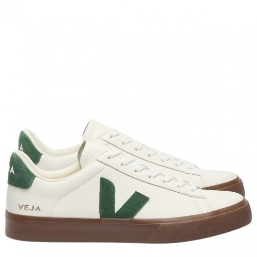White and Cyprus Campo Leather Sneakers