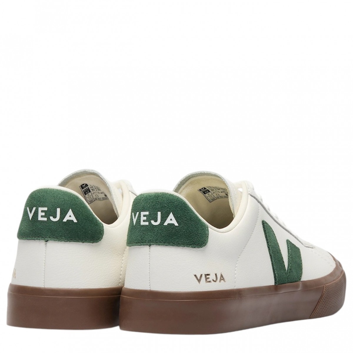 White and Cyprus Campo Leather Sneakers