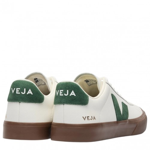 White and Cyprus Campo Leather Sneakers