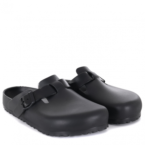 Black Boston Rubber Clogs 2