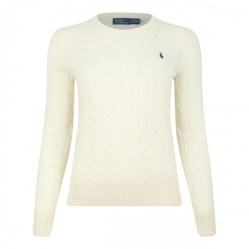 Ivory White Cable Knit Jumper